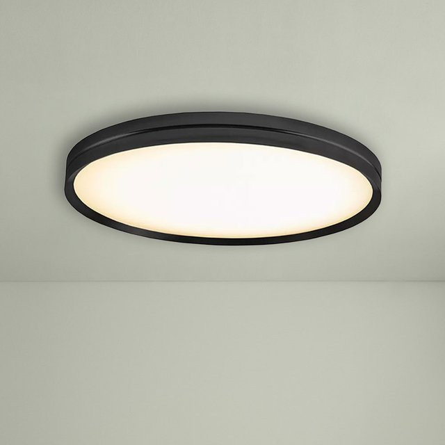 B.Lux Lite Hole C/W 90 LED-Deckenleuchte in Schwarz mit dimmbaren warmweißen LEDs (3000K) - Bild 1