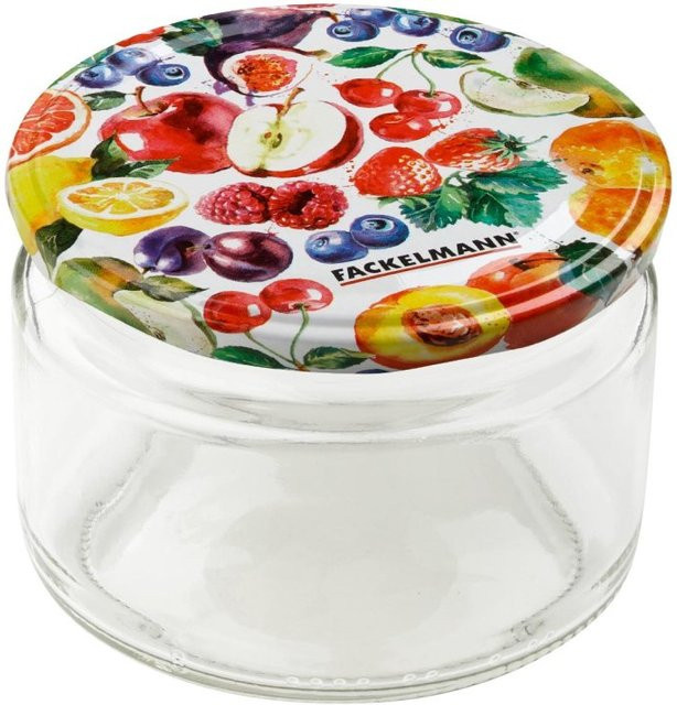 Fackelmann Einmachglas Beerendekor in Multicolour mit 230 ml Füllmenge - Bild 1