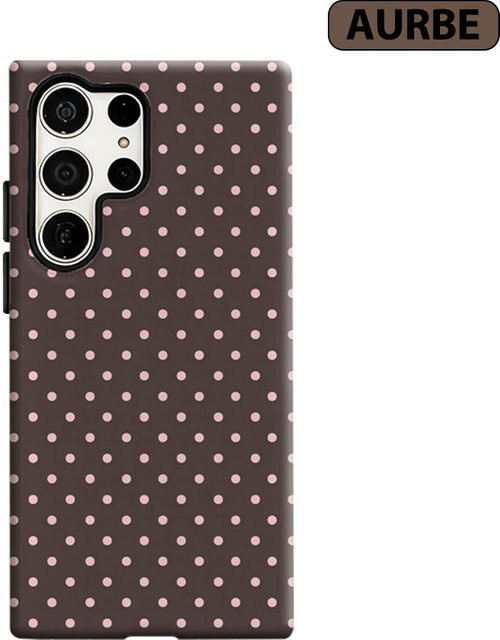 Aurbe Handyhülle für Samsung Galaxy S26 S25 S24 S23 Ultra Plus HD Hard Case in Mauve Dot Drift - Bild 1