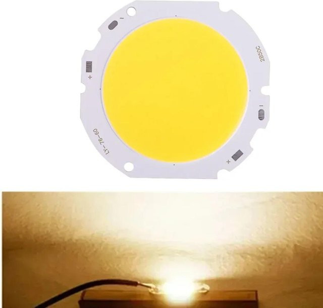 GuangZhouZhenqin LED COB Chip 50W mit 5000LM für Downlights und Flutlicht, Kaltweiß, Aluminium - Bild 1