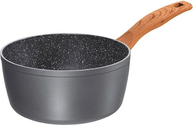 STONELINE Back to Nature Stielkasserolle mit Antihaftbeschichtung, Grau, Durchmesser: 20 cm - Bild 1