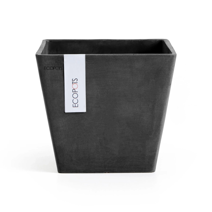 Ecopots Pflanztopf Rotterdam Dunkelgrau quadratisch Durchmesser: 20 cm - Bild 2