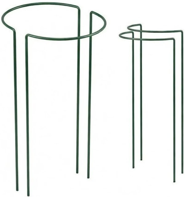 TTL GARDEN Strauchstütze Pflanzenhalter Rankhilfe aus Metall in Grün, 2er Set, Höhe: 120 cm, Breite: 40 cm - Bild 1