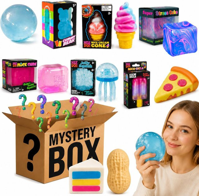 Binchi Cultural Supplies Squishy Mystery Box, Fidget Spielzeug, black - Bild 1