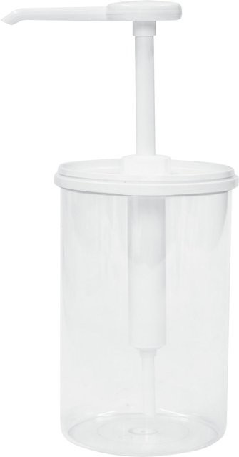 Schneider Dosierspender rund, weiß/transparent, 1,4 l, B/T/H: 12 x 12 x 17,5 cm - Bild 1