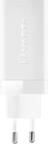 Varta High Speed Charger 65W Ladegerät mit 2x USB-C und 1x USB-A in Weiß, B: 35 mm, T: 28 mm, H: 108 mm - Bild 2