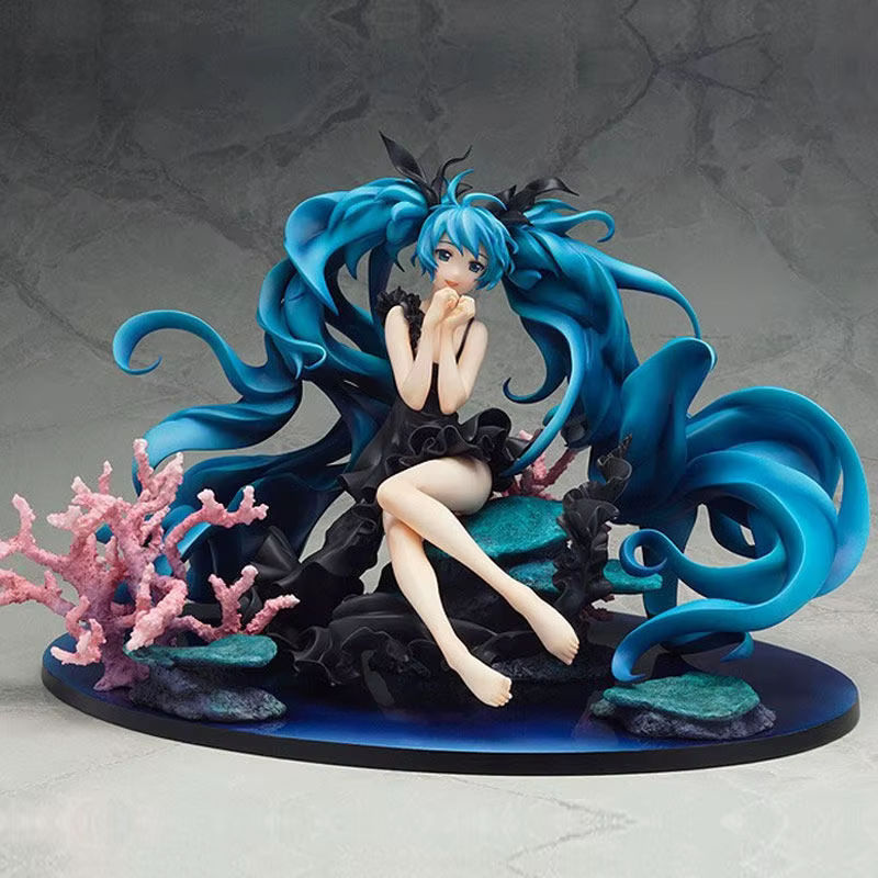 Bandai Hatsune Miku Figma Deep-Sea Girl Sparkling Snow Edition Bewegliche Vocaloid Figur in Blau - Bild 3