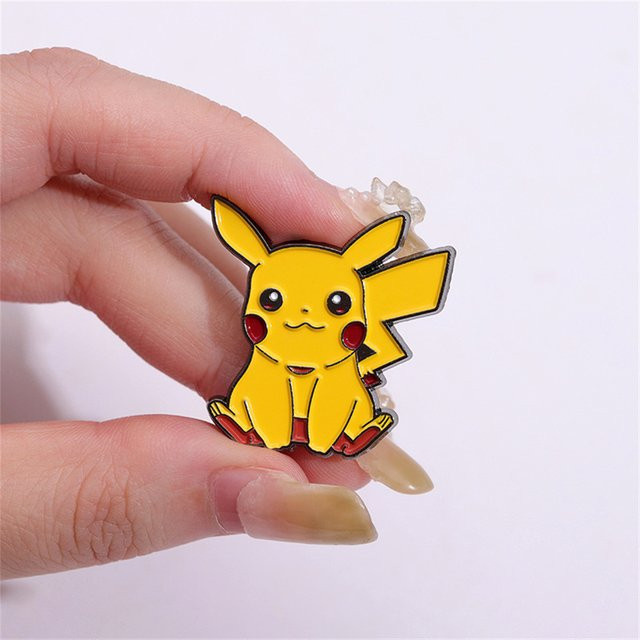 Brosche Pikachu Anime, Emaille, Metall, Damen - Bild 1