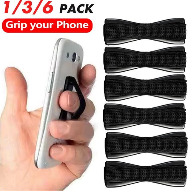 FANHUN Universeller Handyhalter mit Fingerring-Ständer und Tablet-Halterung in Schwarz - Bild 1