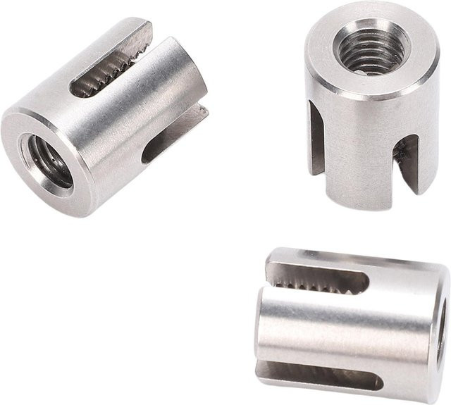 20 Stück Kreuzklemmen Koogeelife aus Edelstahl T316 für 3 mm Seile und Stangenbefestigungen, Farbe: Silber - Bild 1