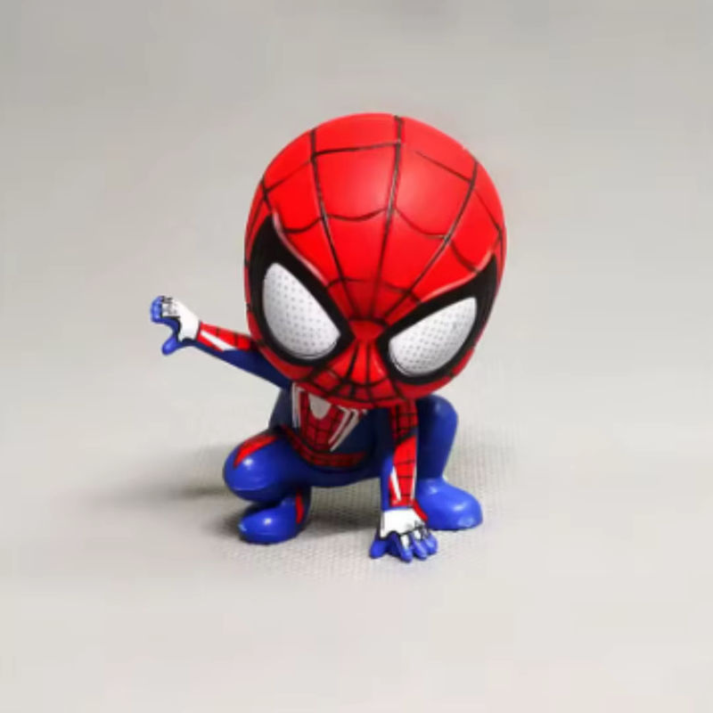 Marvel Avengers Spider Man Actionfigur in Rot und Weiß für Kinder als Sammlerstück und Dekoration aus Kunststoff - Bild 2