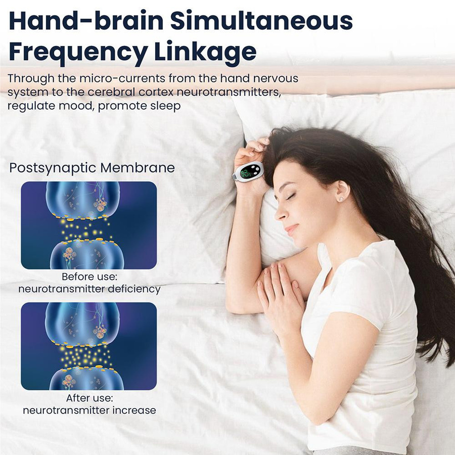Tiefschlaf Handmassagegerät zur Entspannung und Schlafhilfe in Weiß - Bild 3
