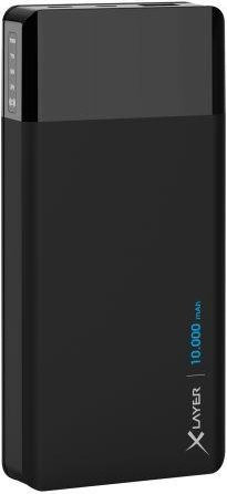 XLayer Powerbank PLUS 10.000 mAh Schwarz mit Micro-USB und USB-C - Bild 1