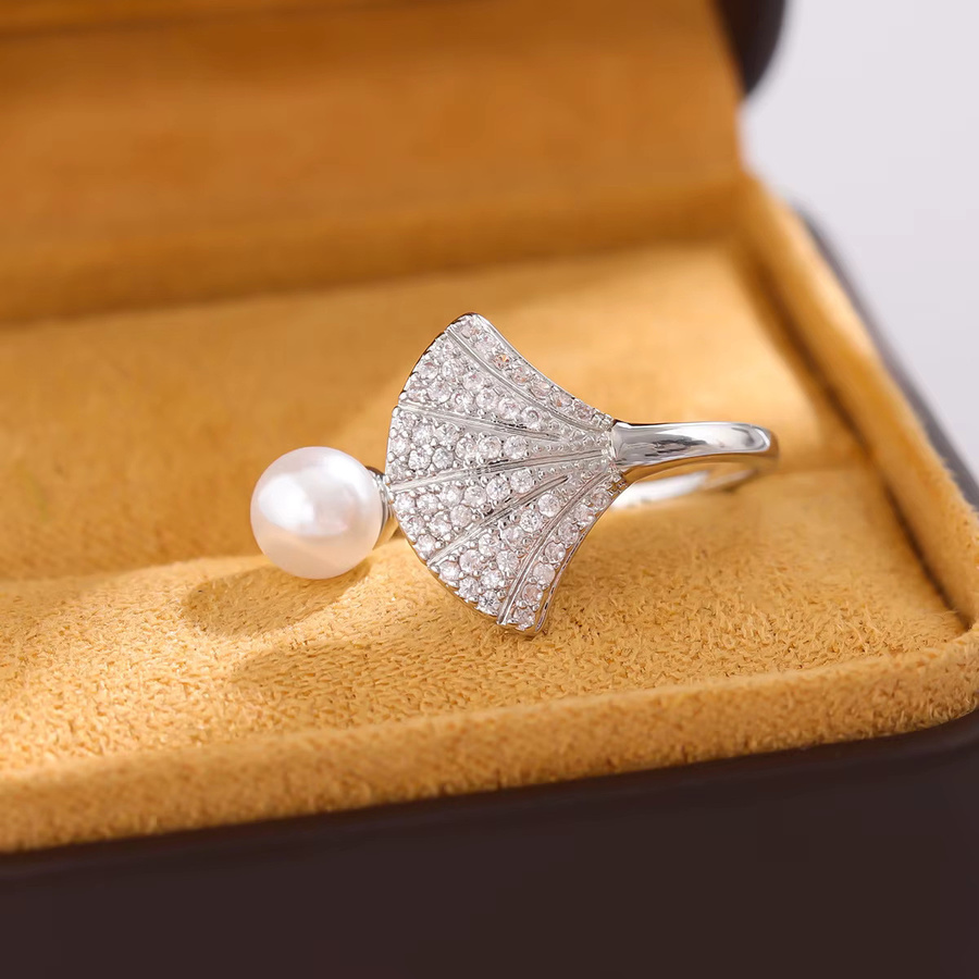 GaGa-Duck Ring, 925 Silber, Kristall, Perle - Bild 3