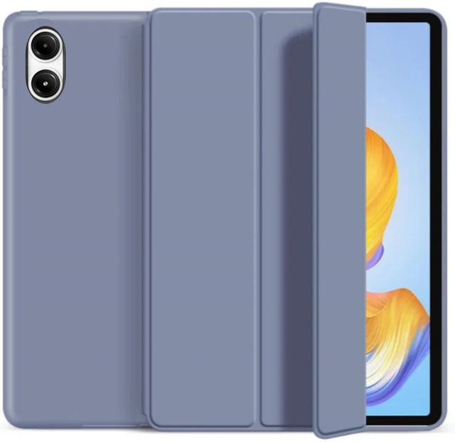 Xiaomi Smart Case für Redmi Pad Pro 12,1 Zoll 2024, dreifach faltbare Tablet-Hülle aus PU-Leder und Silikon-TPU, Farbe: Pink - Bild 1