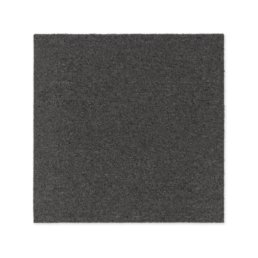 Karat Teppichfliesen Moskau Dunkelgrau, Selbstliegend, Rutschhemmend, Loop-Pile, 50 x 50 cm - Bild 2