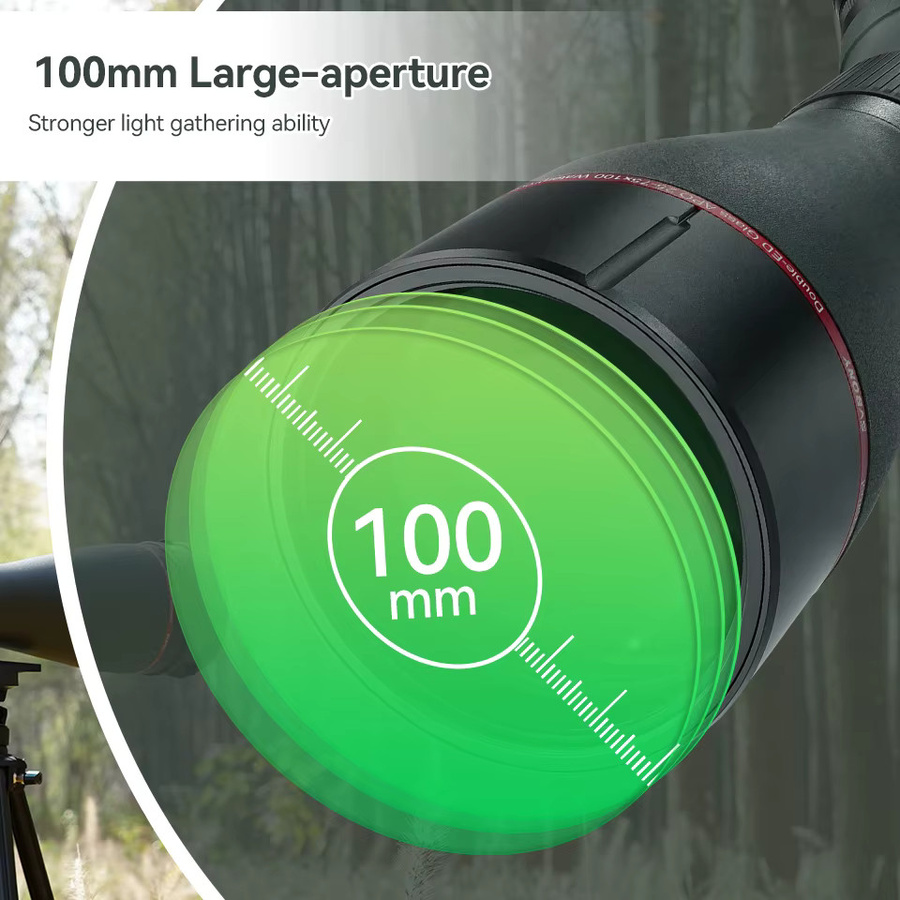 SVBONY SA401 APO Zielfernrohr in Armeegrün mit 25-75x100 Vergrößerung und 1,25 Zoll Okularschnittstelle - Bild 2