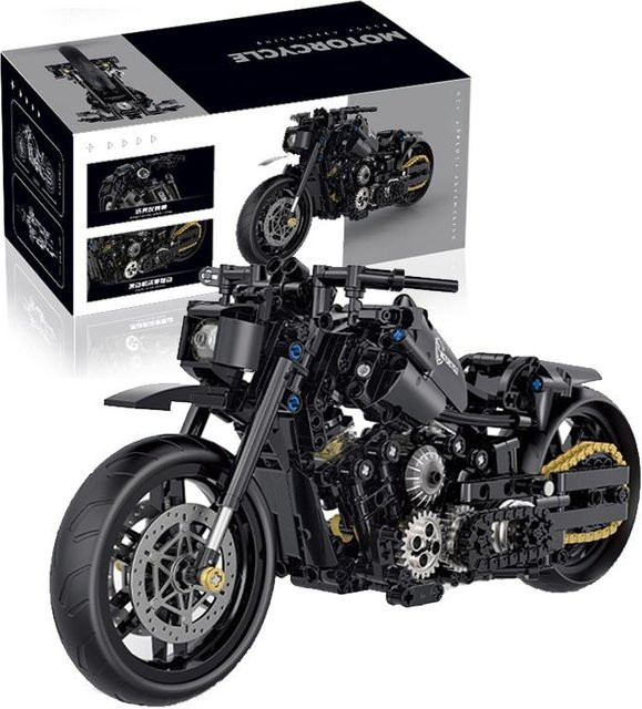 Klassisches Motorrad Modellbausteine, 538 Teile, ab 6 Jahren - Bild 1