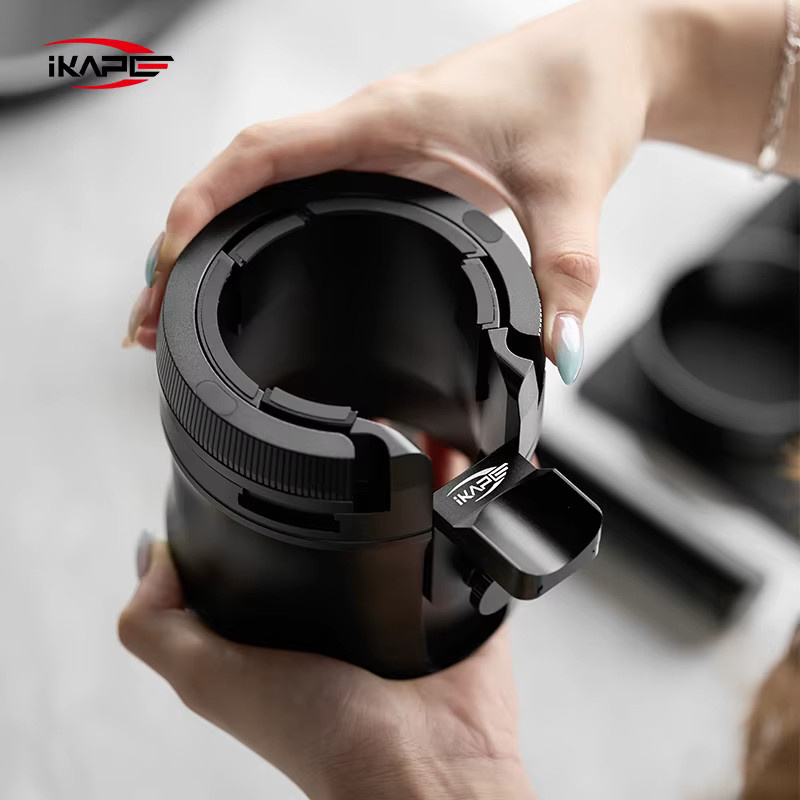 IKAPE Espresso-Siebträgerhalter V4 in Schwarz – drehbar verstellbarer Siebträgerständer aus Metall für Barsetto, Berivlle, E61 und Flair58 - Bild 2