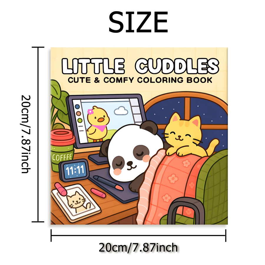 LITTLE CUDDLES Malbuch für Erwachsene mit einfachen Mustern in Multicolor - Bild 2