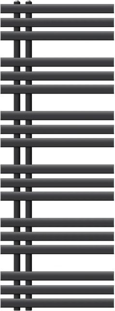 LuxeBath Iron EM Badheizkörper Anthrazit Wandmontage B: 50 cm, H: 140 cm - Bild 1