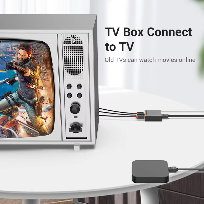 Vention HDMI zu AV Konverter HDMI auf RCA CVBS L/R Adapter in Schwarz - Bild 3