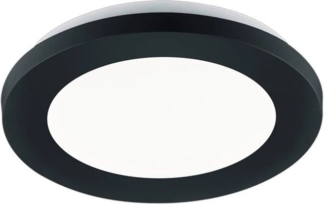 Reality LED Deckenleuchte Camillus Schwarz matt B/T/H: 17 x 17 x 3 cm - Bild 1