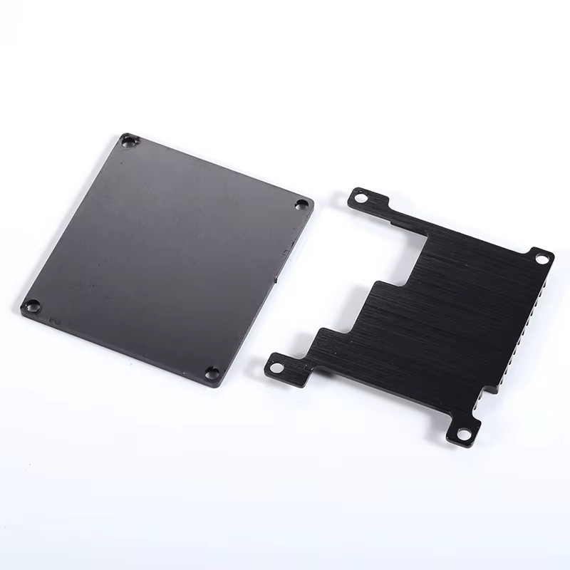 Orange Pi Zero 3 Aluminiumgehäuse in Schwarz mit passiven Silikon-Kühlkörpern für 1 GB und 4 GB Boards - Bild 3