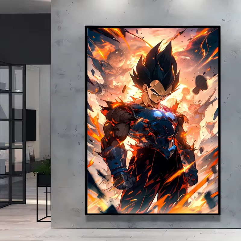 Leinwandposter Dragon Ball Goku Illustration von Bandai in Mehrfarbig - Bild 2