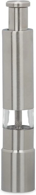 Relaxdays Pfeffermühlen 2er Set aus Edelstahl in Silber, H: 15 cm, B: 2,5 cm, T: 2,5 cm - Bild 1