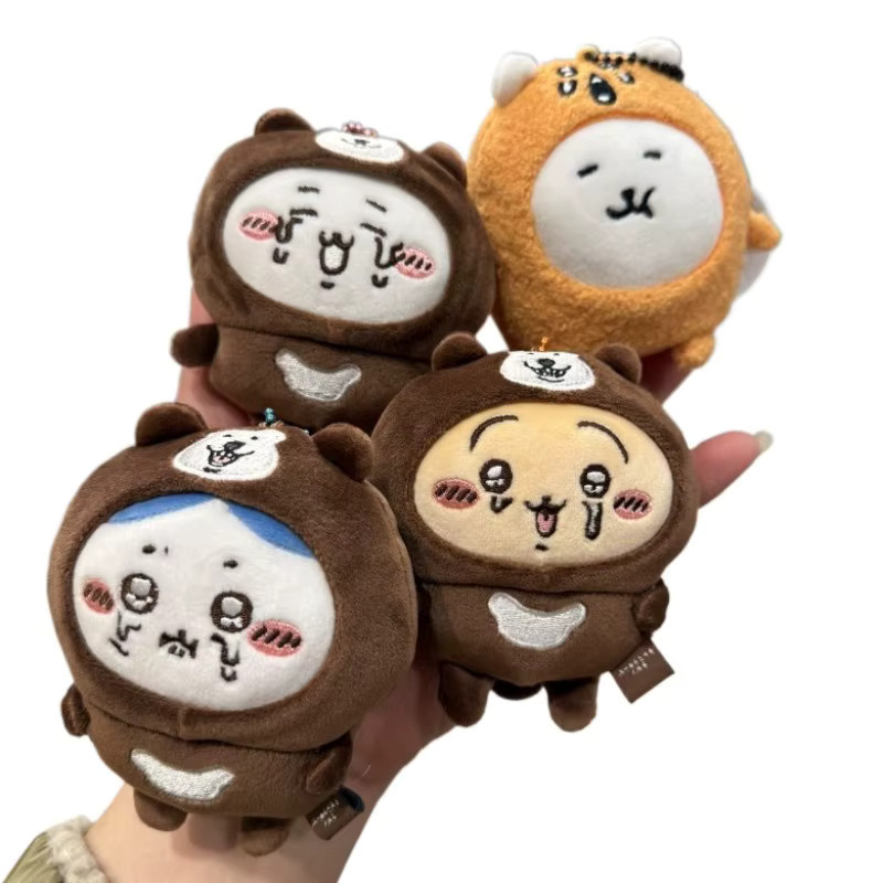 Bandai Sun Bear Crying Jiyi Plüschpuppen-Anhänger, Usagi Hachiware, Taschenanhänger, Schlüsselanhänger - Bild 4