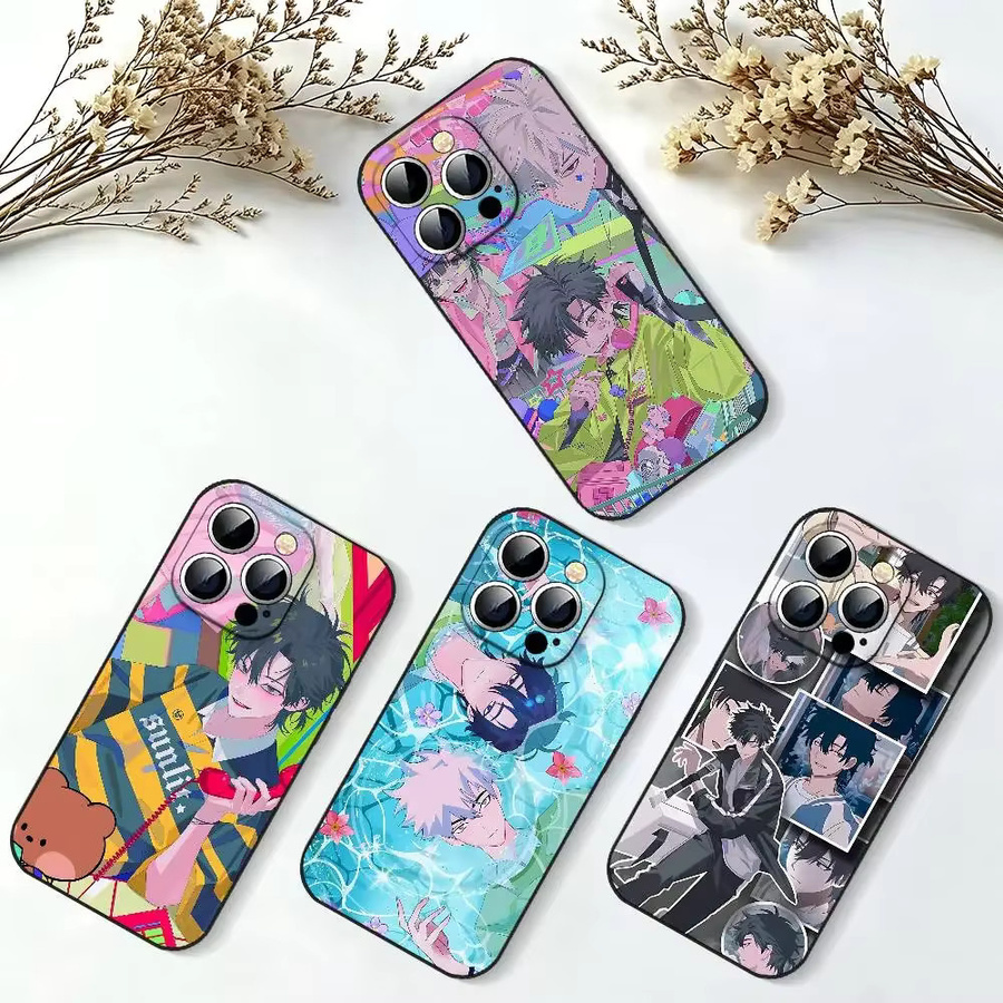 L-Link Anime Click Slim Stoßfeste Handyhülle für iPhone 11 bis iPhone 17 in Schwarz - Bild 2
