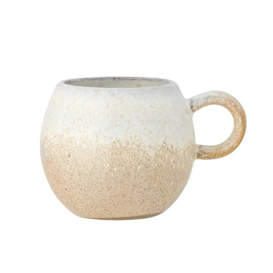 Bloomingville Becher Paula aus Steinzeug in Beige, 275 g - Bild 1