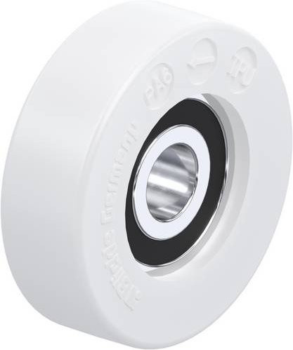 Blickle Führungsrolle 761485 FPO in Weiß mit Kunststoffrad und 35mm Durchmesser - Bild 1
