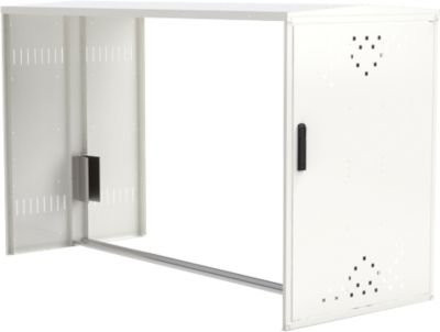 Anbausatz ohne Seitenwand für Fahrradgarage BikeBox 1 G mit Giebeldach, verkehrsweiß RAL 9016 - Bild 1