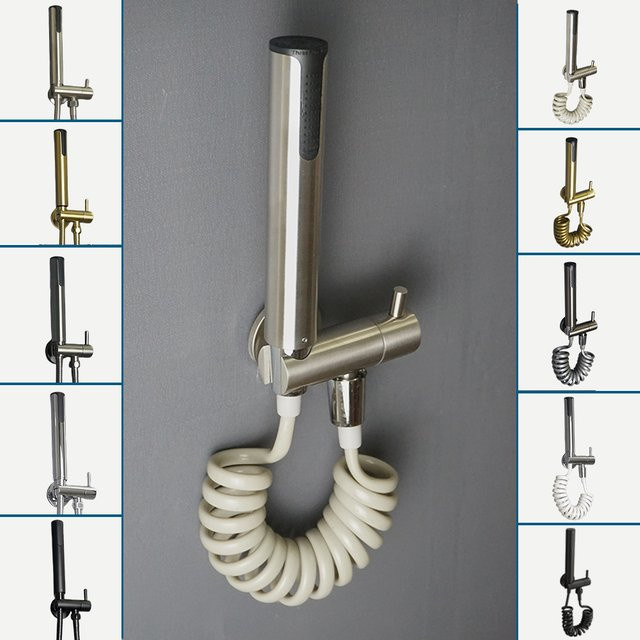 Goldenes Bidet-Duschset aus Messing mit 3 Funktionen und Chrom-Finish - Bild 1