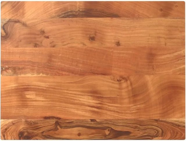 vidaXL Tischplatte aus Akazien-Massivholz in Braun, Rechteckig, B/T/H: 80 x 50 x 2,5 cm - Bild 1