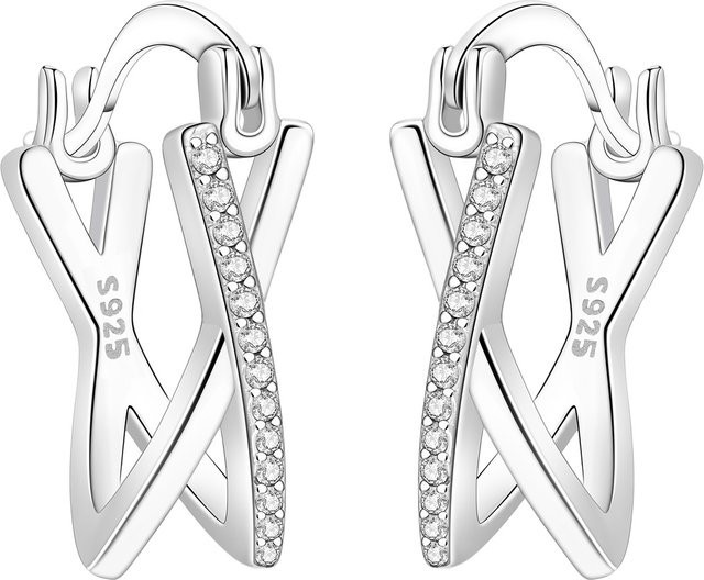 CYCUFF Creolen 925 Silber, Zirkonia, Damen - Bild 1