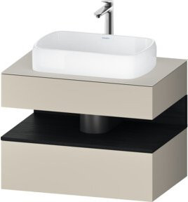 Duravit Waschtischunterschrank Qatego in Weiß, B/T/H: 80 x 55 x 60 cm - Bild 1