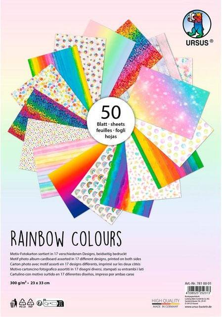 URSUS Motiv-Fotokarton-Kollektion Rainbow in Multicolor - Bild 1