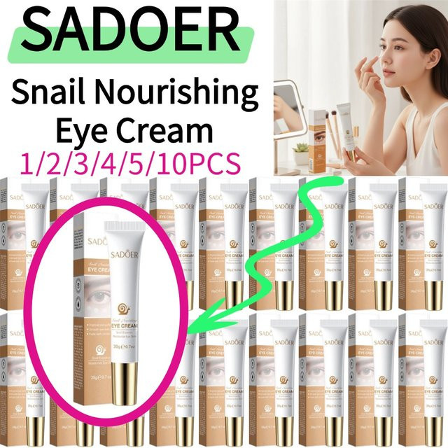 SADOER Augencreme mit Schneckensekret-Essenz, Unisex - Bild 1