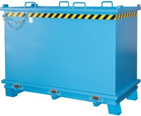 Bauer Südlohn Klappbodenbehälter SB 2000, lackiert, Lichtblau - Bild 1