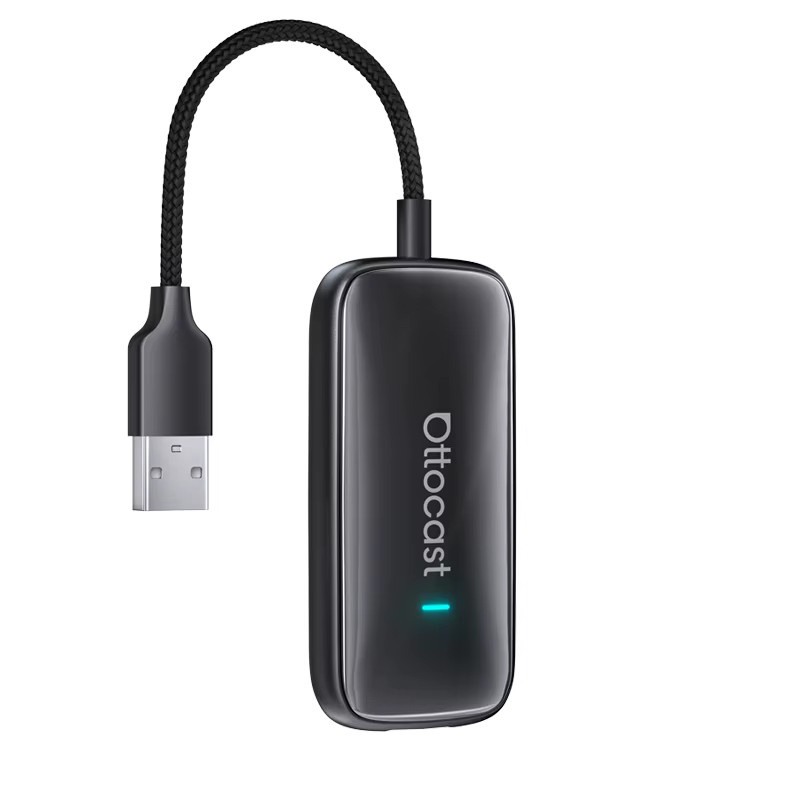 OTTOCAST Play2Video Ultra Wireless CarPlay und Android Auto Adapter mit integrierter YouTube und Netflix Video Box in Schwarz - Bild 5