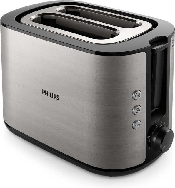 Philips Viva Collection Kompakt-Toaster HD2650/90 in Edelstahl Silber - Bild 1