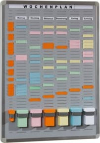 Eichner T-Card-Board S35 R6 mit 35 Fächern und 6 Reihen in Weiß und Hellgrau - Bild 1