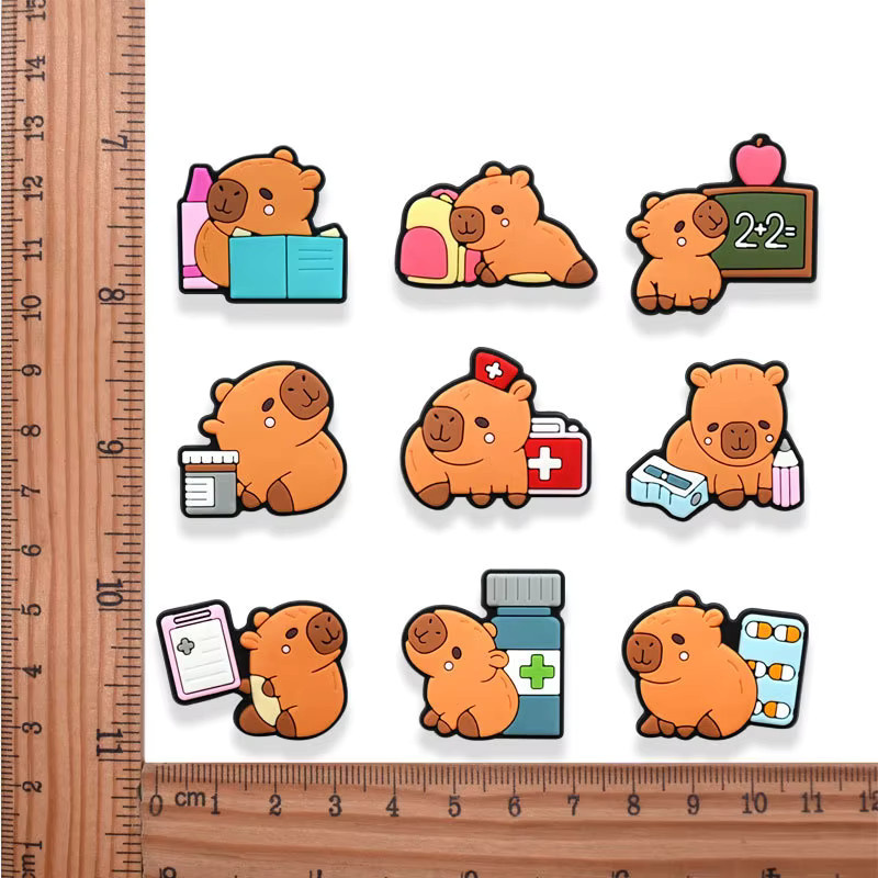 Lanxi League Capybara Schuhanhänger, PVC - Bild 3