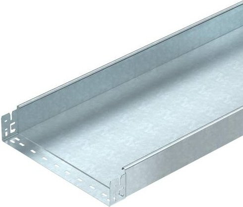OBO Bettermann Kabelrinne 6059333, Farbe: Silber, B/H/L: 400,00 mm x 85,00 mm x 3 m - Bild 1