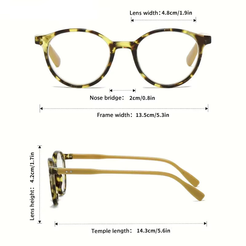 Hindfield Lesebrille, Rund, Vollrand, Unisex, Braun, Blaulichtfilter - Bild 2