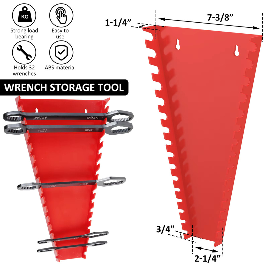 Hands DIY Schlüssel Organizer Set 2er Pack Wandmontierte Halterung für Garage und Haushalt in Grün, Schwarz und Rot - Bild 5