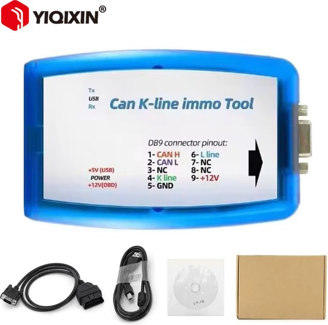 YIQIXIN OBD2 ECU Programmierer für Renault mit CAN und K-Line, Immo Tool zum Lesen und Schreiben von EEPROM und FLASH zur Wegfahrsperre-Codierung, Blau - Bild 1